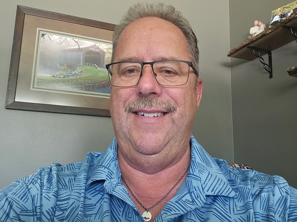 Scott at his home