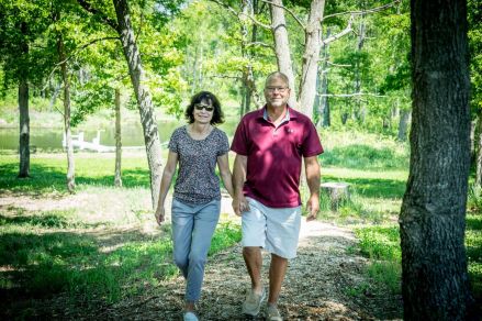 Pam and Bruce Walking 1